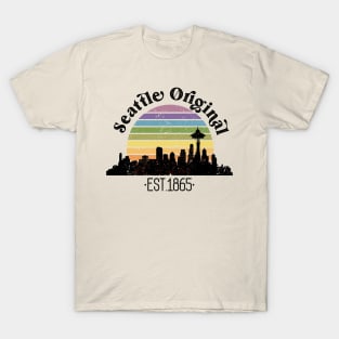 Seattle Original Retro Rainbow T-Shirt